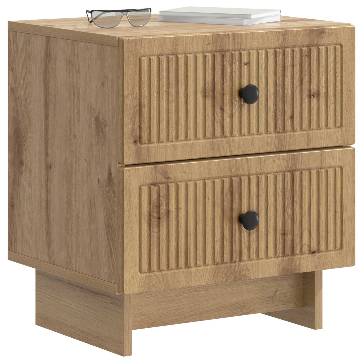 Nattduksbord med låda 2 pcs Artisan-ek 43 x 34,5 x 47,5 cm
