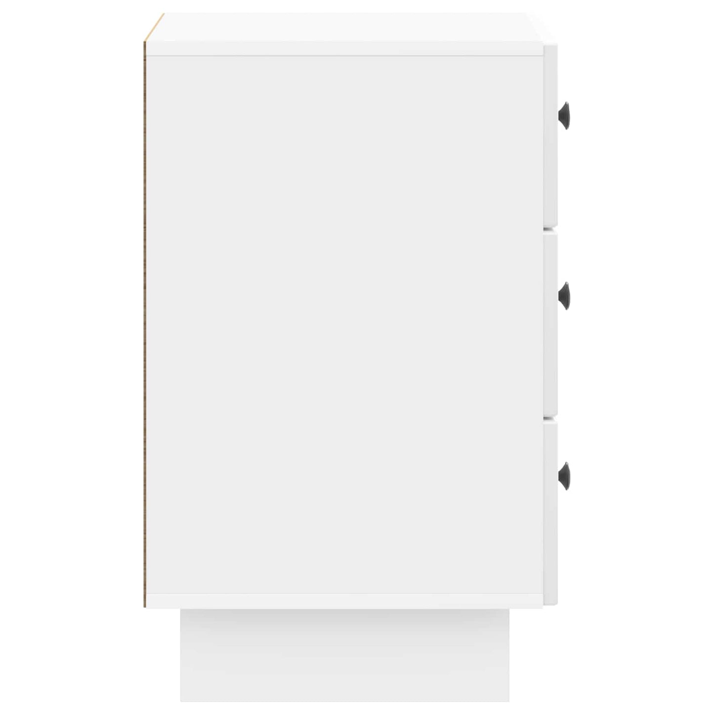 Nattduksbord Vit högglans 43 x 41 x 66,5 cm Konstruerat trä