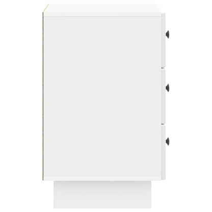 Nattduksbord Vit högglans 43 x 41 x 66,5 cm Konstruerat trä