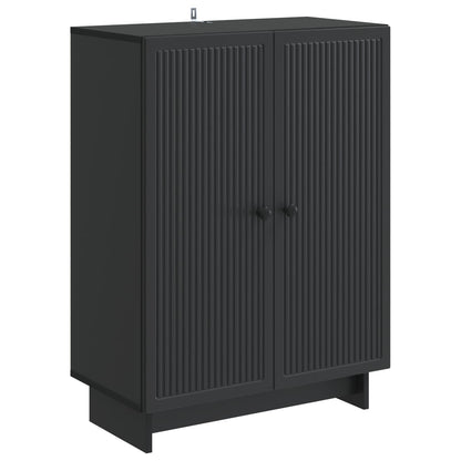 Sideboard Svart 66 x 34,5 x 90 cm Konstruerat trä