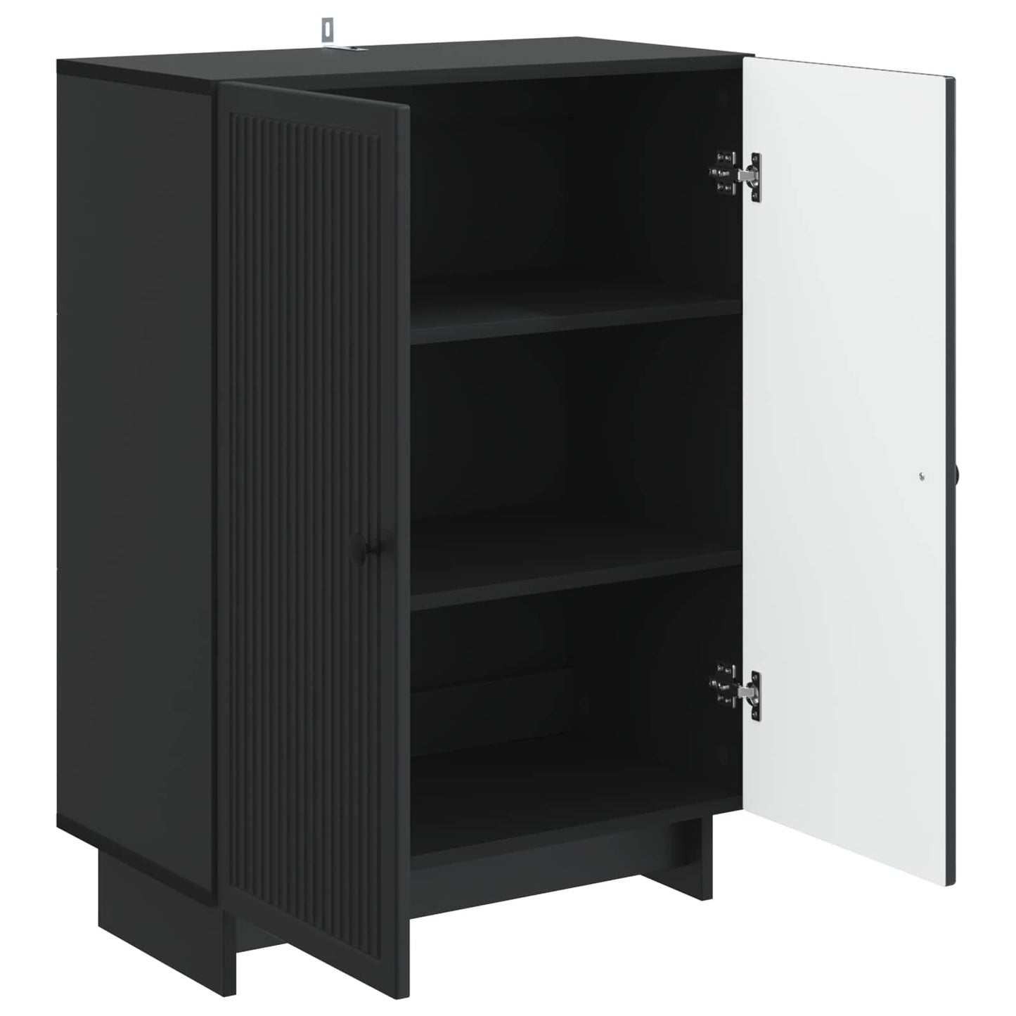Sideboard Svart 66 x 34,5 x 90 cm Konstruerat trä