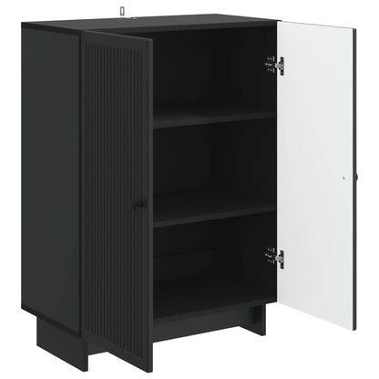 Sideboard Svart 66 x 34,5 x 90 cm Konstruerat trä
