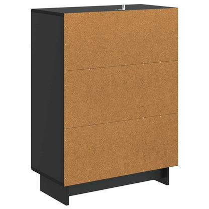 Sideboard Svart 66 x 34,5 x 90 cm Konstruerat trä