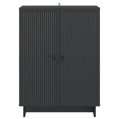 Sideboard Svart 66 x 34,5 x 90 cm Konstruerat trä