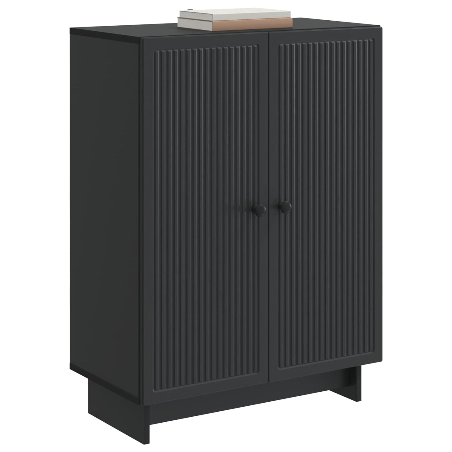 Sideboard Svart 66 x 34,5 x 90 cm Konstruerat trä
