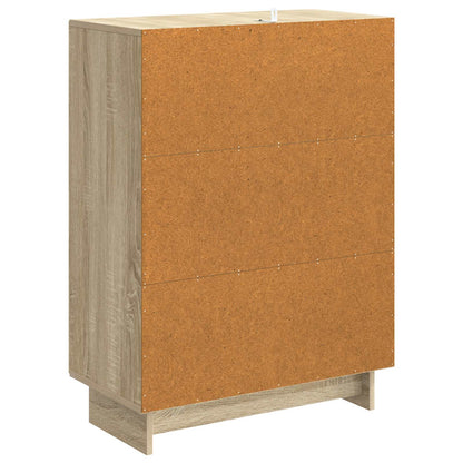 Sideboard Sonoma-ek 66 x 34,5 x 90 cm Konstruerat trä
