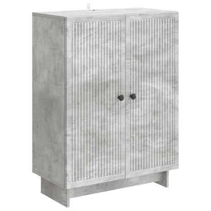 Sideboard Betonggrå 66 x 34,5 x 90 cm Konstruerat trä
