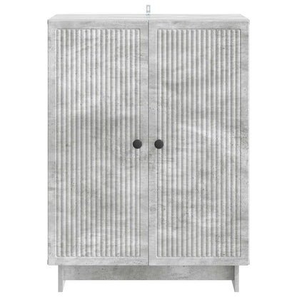 Sideboard Betonggrå 66 x 34,5 x 90 cm Konstruerat trä