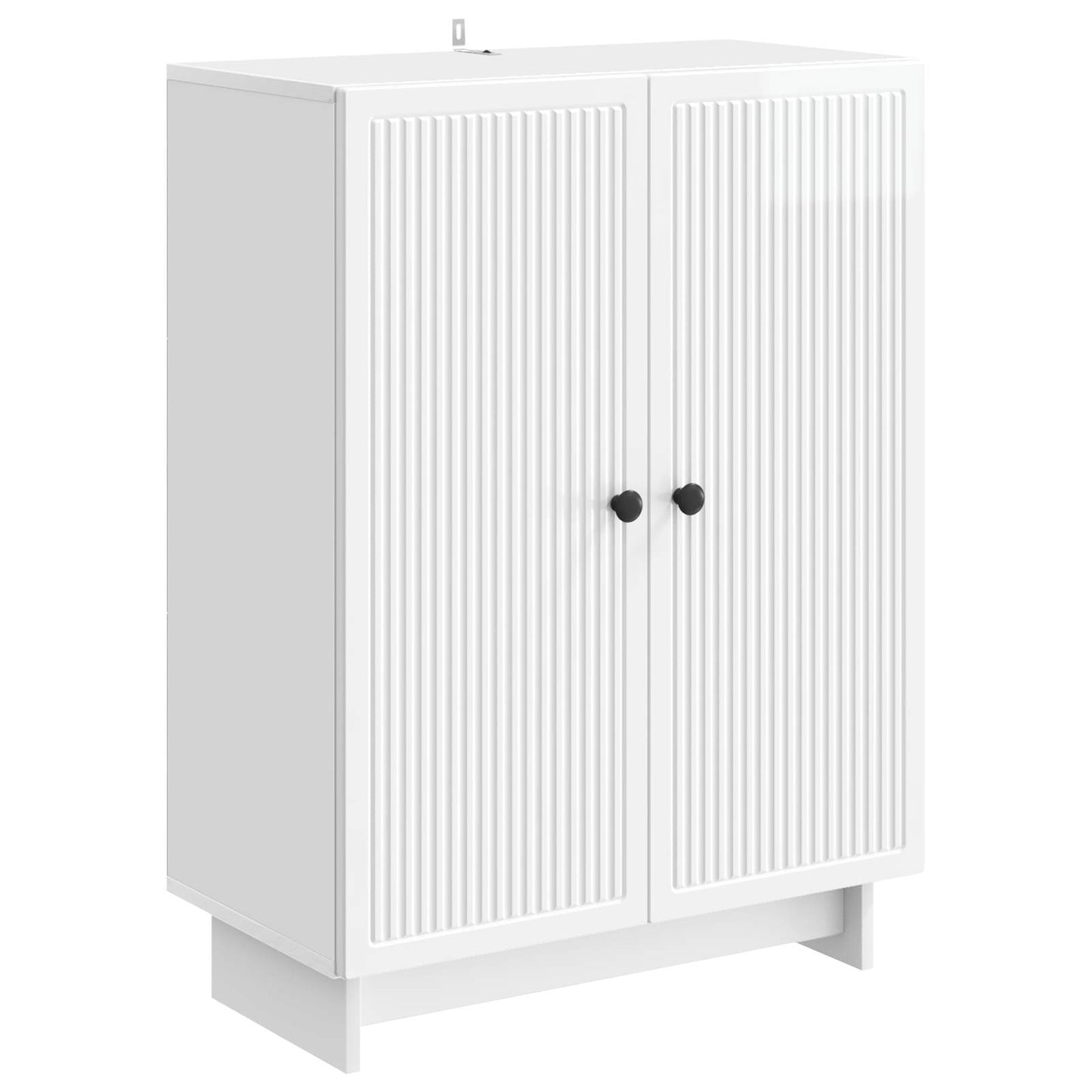 Sideboard Vit högglans 66 x 34,5 x 90 cm Konstruerat trä