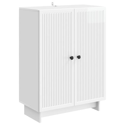 Sideboard Vit högglans 66 x 34,5 x 90 cm Konstruerat trä