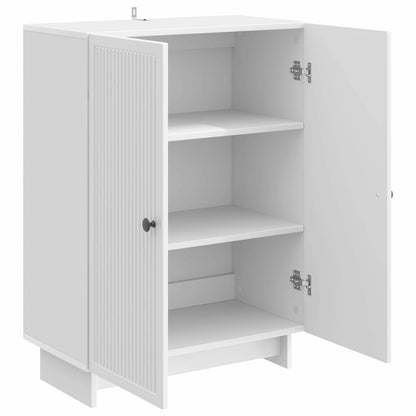 Sideboard Vit högglans 66 x 34,5 x 90 cm Konstruerat trä