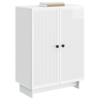 Sideboard Vit högglans 66 x 34,5 x 90 cm Konstruerat trä