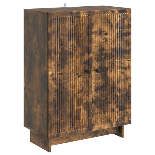 Sideboard Rökt ek 66 x 34,5 x 90 cm Konstruerat trä