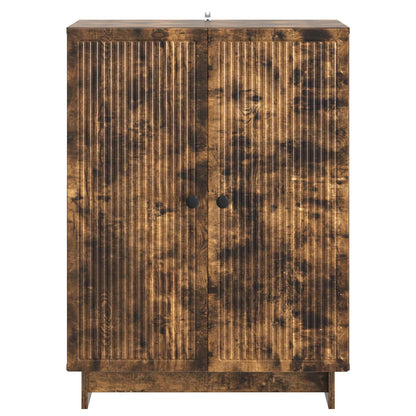 Sideboard Rökt ek 66 x 34,5 x 90 cm Konstruerat trä