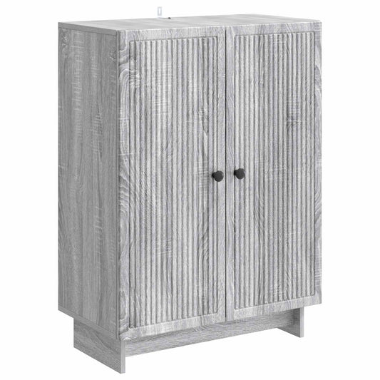 Sideboard Grå sonoma-ek 66 x 34,5 x 90 cm Konstruerat trä