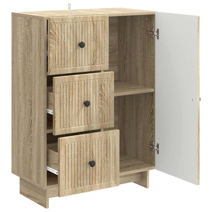 Sideboard med låda Sonoma-ek 66 x 34,5 x 90 cm Konstruerat trä