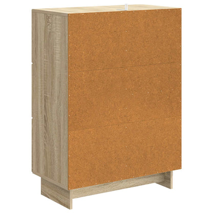 Sideboard med låda Sonoma-ek 66 x 34,5 x 90 cm Konstruerat trä
