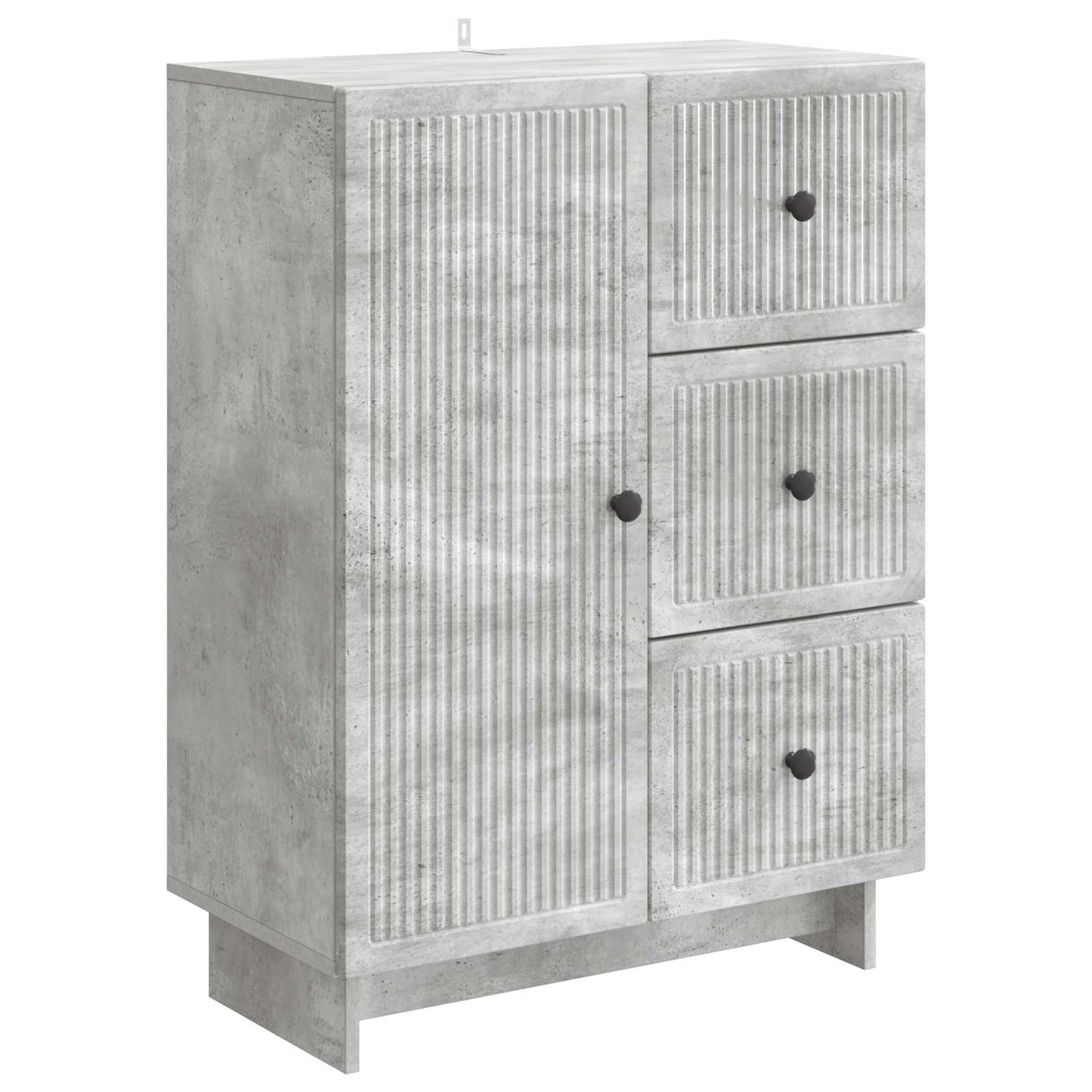 Sideboard med låda Betonggrå 66 x 34,5 x 90 cm Konstruerat trä