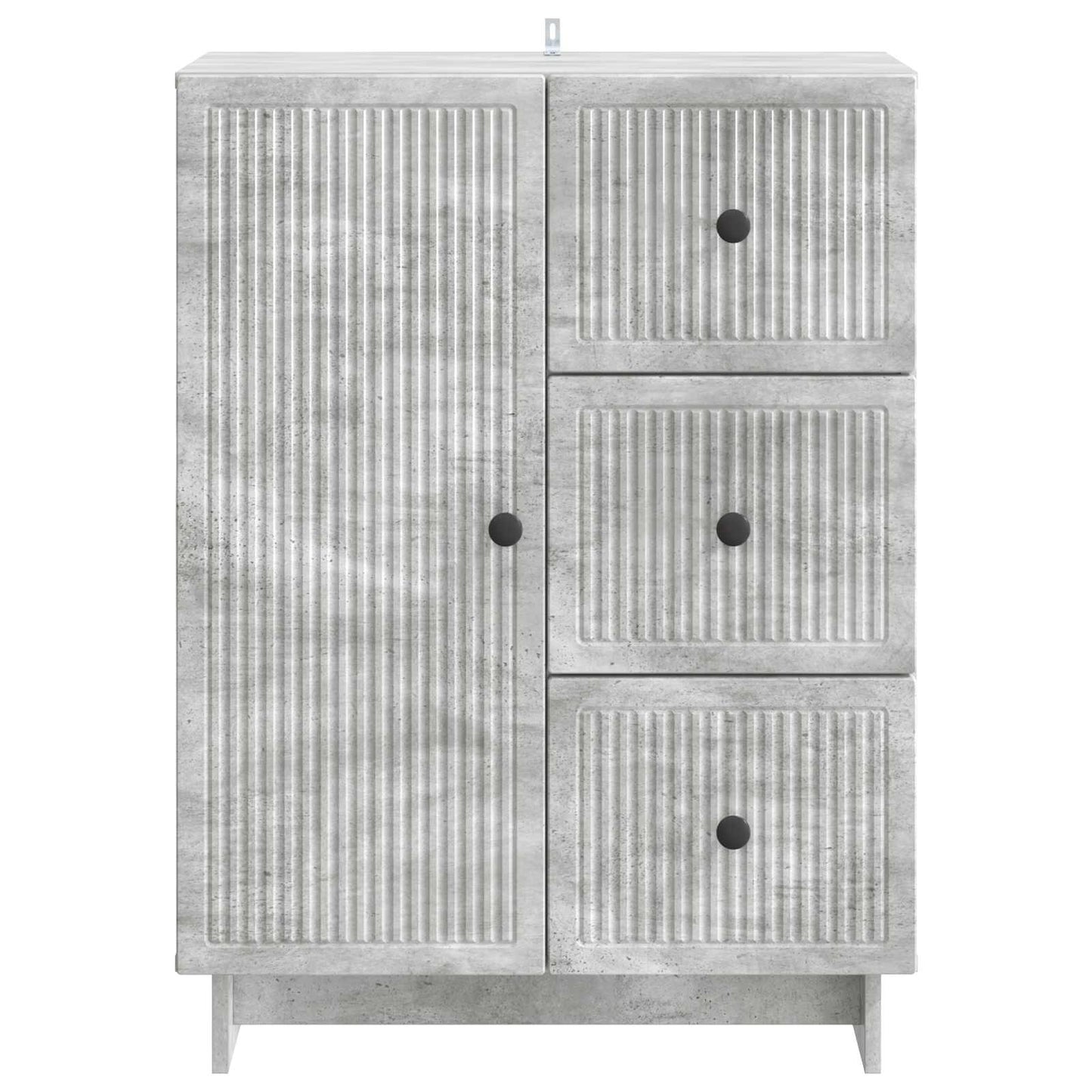 Sideboard med låda Betonggrå 66 x 34,5 x 90 cm Konstruerat trä