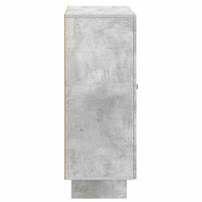Sideboard med låda Betonggrå 66 x 34,5 x 90 cm Konstruerat trä