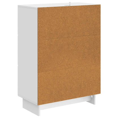 Sideboard Vit högglans 66 x 34,5 x 90 cm Konstruerat trä