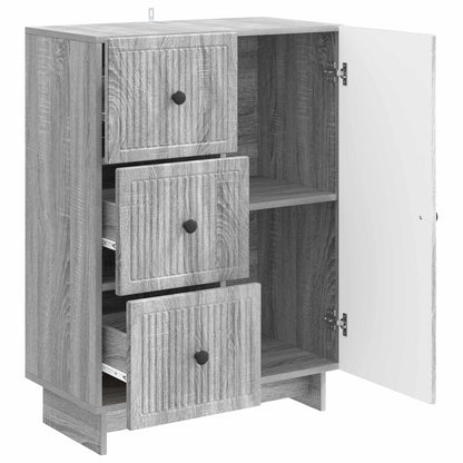 Sideboard Grå sonoma-ek 66 x 34,5 x 90 cm Konstruerat trä