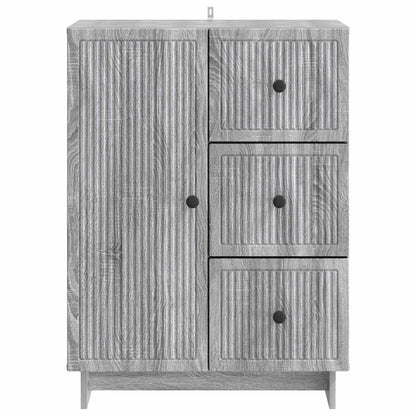 Sideboard Grå sonoma-ek 66 x 34,5 x 90 cm Konstruerat trä