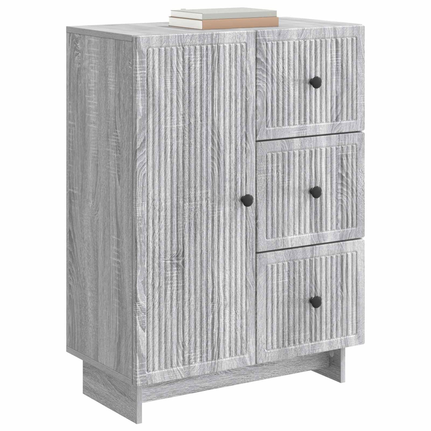 Sideboard Grå sonoma-ek 66 x 34,5 x 90 cm Konstruerat trä