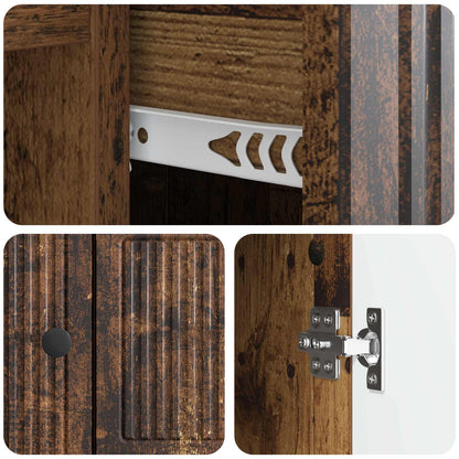 Sideboard Gammalt trä 66 x 34,5 x 90 cm Konstruerat trä
