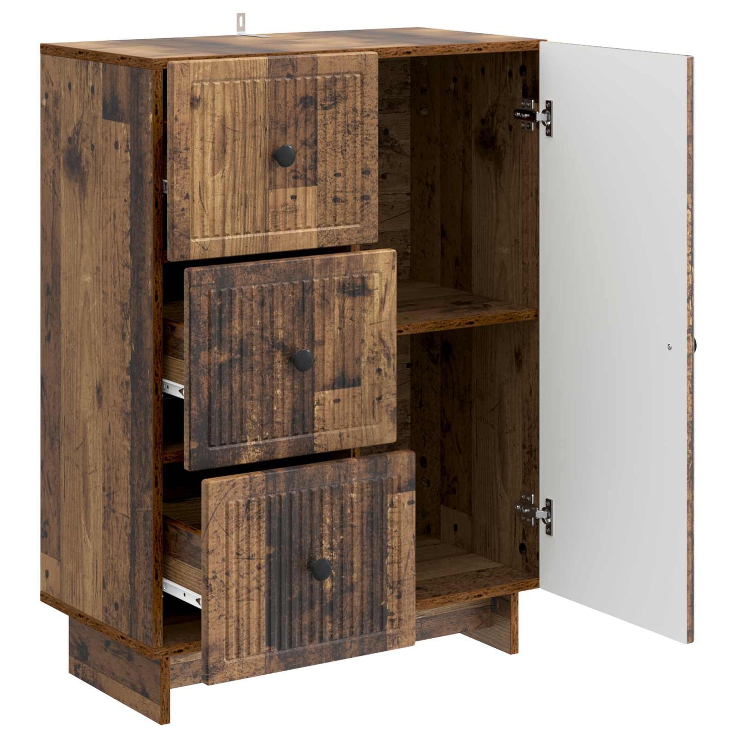 Sideboard Gammalt trä 66 x 34,5 x 90 cm Konstruerat trä