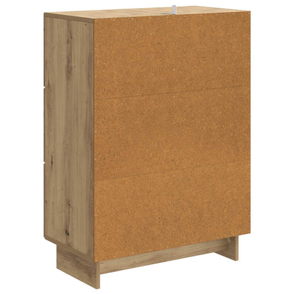 Sideboard med låda Artisan-ek 66 x 34,5 x 90 cm Konstruerat trä