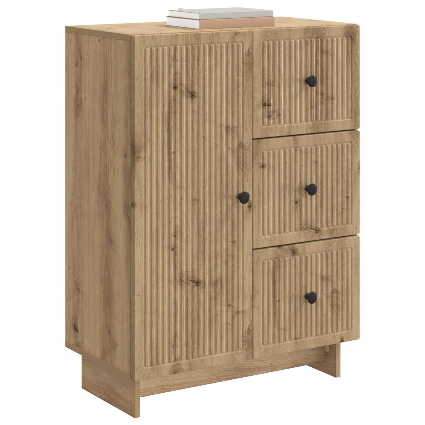 Sideboard med låda Artisan-ek 66 x 34,5 x 90 cm Konstruerat trä