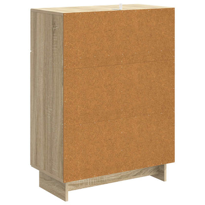 Sideboard med låda Sonoma-ek 66 x 34,5 x 90 cm Konstruerat trä
