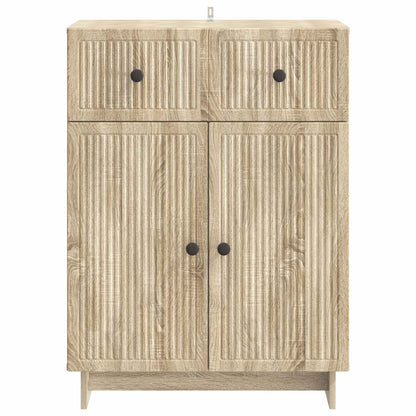 Sideboard med låda Sonoma-ek 66 x 34,5 x 90 cm Konstruerat trä