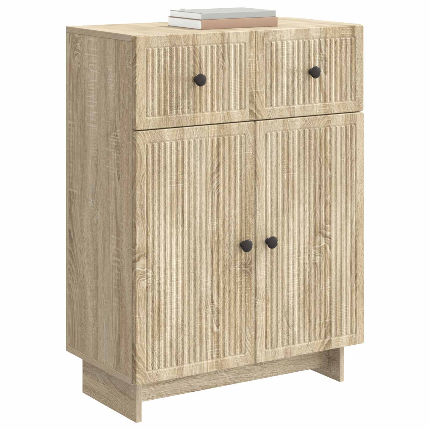 Sideboard med låda Sonoma-ek 66 x 34,5 x 90 cm Konstruerat trä