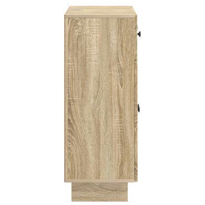 Sideboard med låda Sonoma-ek 66 x 34,5 x 90 cm Konstruerat trä