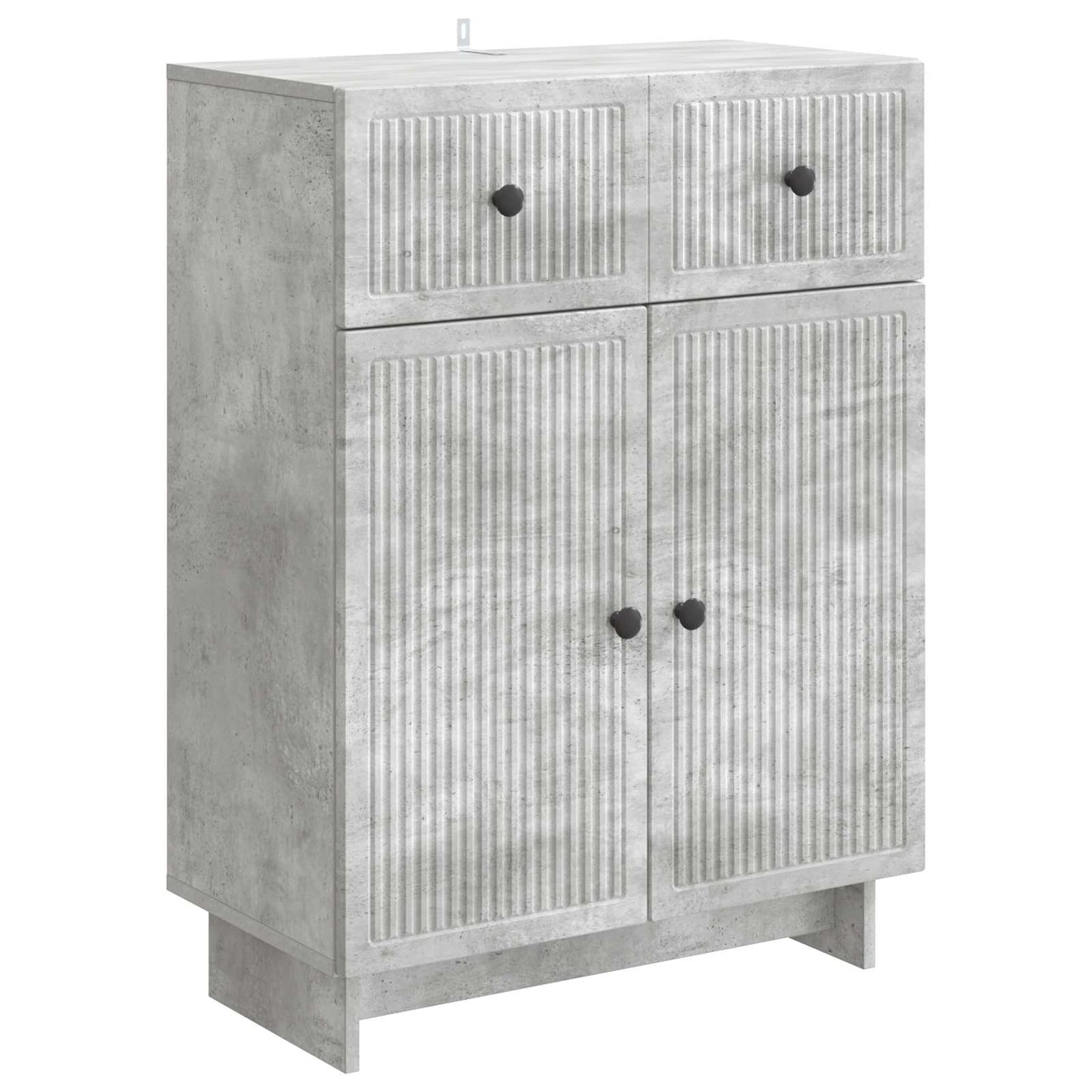 Sideboard med låda Betonggrå 66 x 34,5 x 90 cm Konstruerat trä