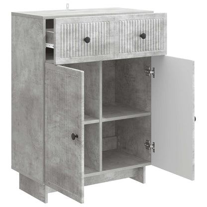 Sideboard med låda Betonggrå 66 x 34,5 x 90 cm Konstruerat trä