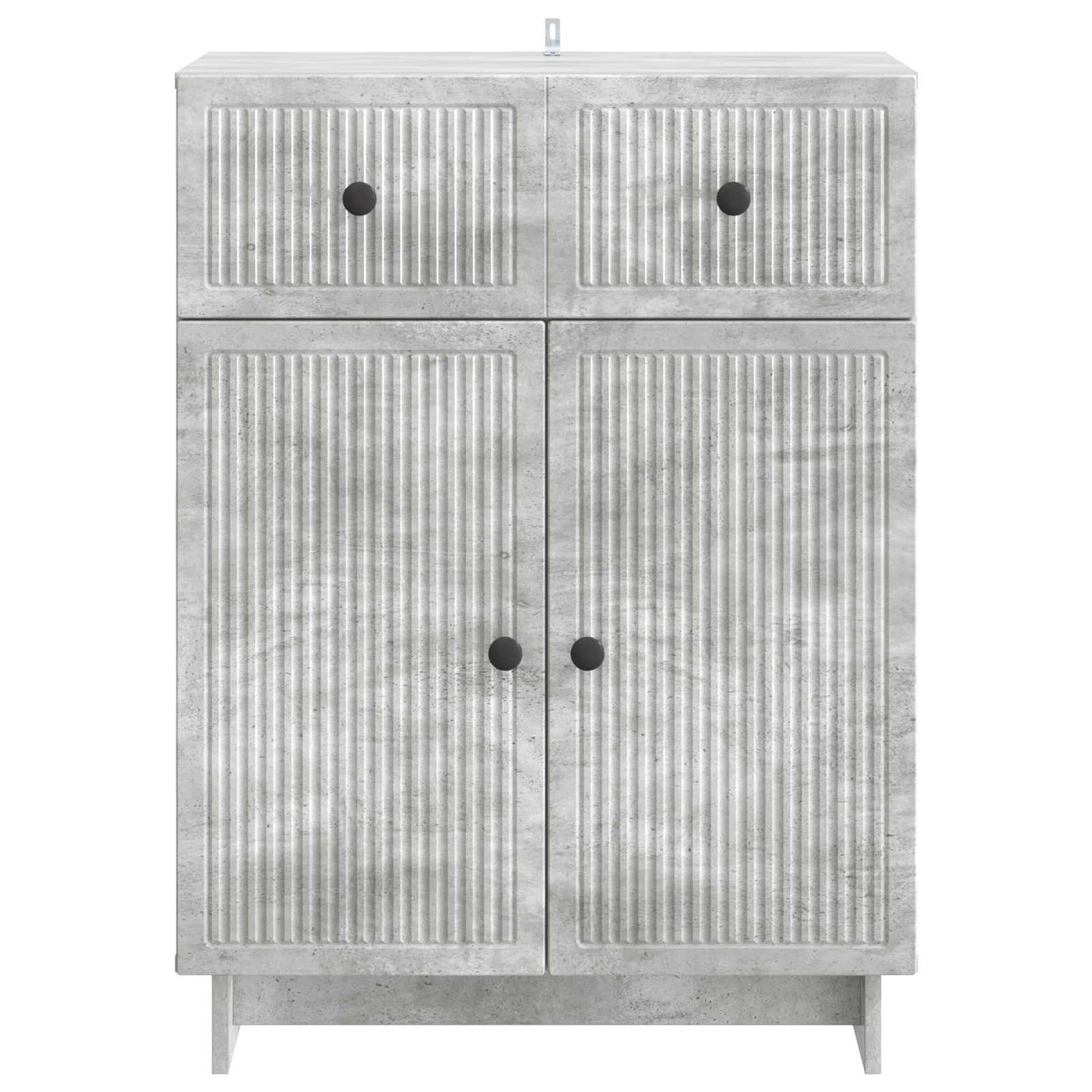 Sideboard med låda Betonggrå 66 x 34,5 x 90 cm Konstruerat trä