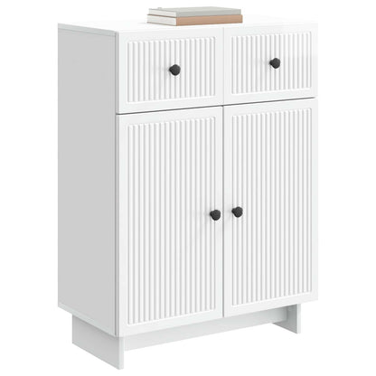 Sideboard Vit högglans 66 x 34,5 x 90 cm Konstruerat trä
