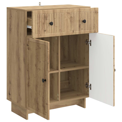 Sideboard med låda Artisan-ek 66 x 34,5 x 90 cm Konstruerat trä