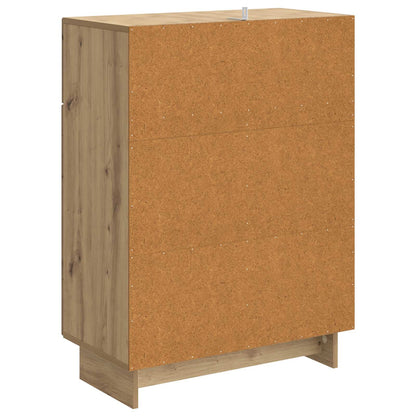 Sideboard med låda Artisan-ek 66 x 34,5 x 90 cm Konstruerat trä