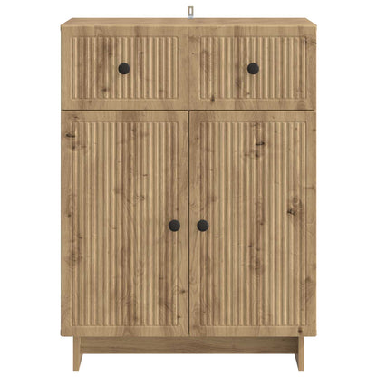 Sideboard med låda Artisan-ek 66 x 34,5 x 90 cm Konstruerat trä