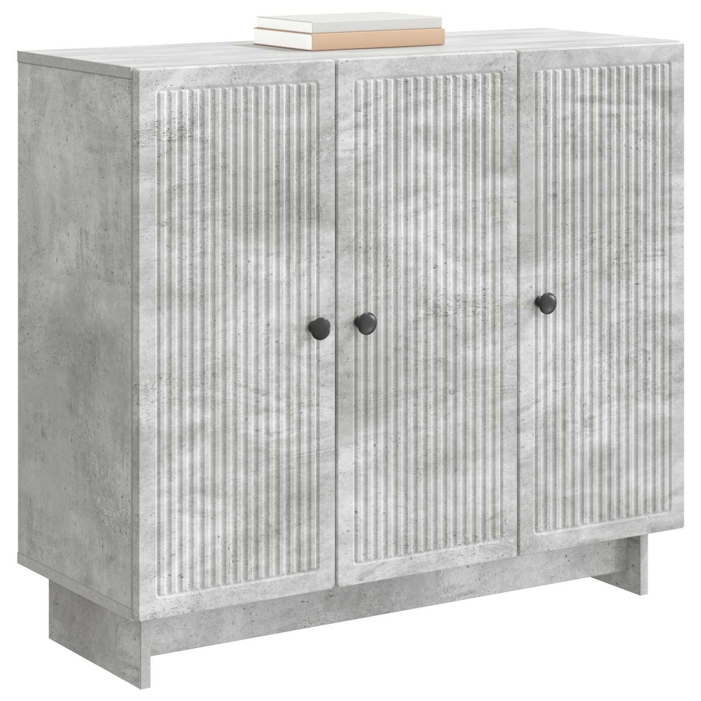 Sideboard Betonggrå 89 x 34,5 x 80 cm Konstruerat trä