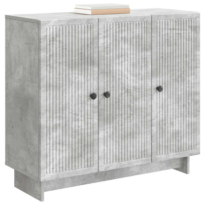 Sideboard Betonggrå 89 x 34,5 x 80 cm Konstruerat trä