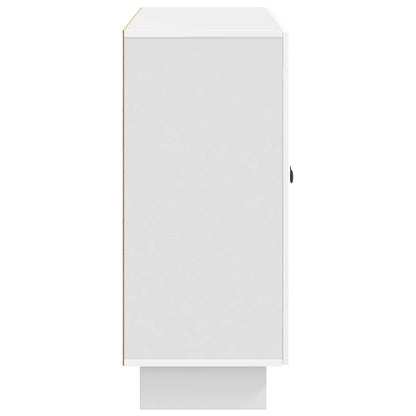 Sideboard Vit högglans 89 x 34,5 x 80 cm Konstruerat trä