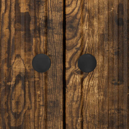 Sideboard Rökt ek 89 x 34,5 x 80 cm Konstruerat trä