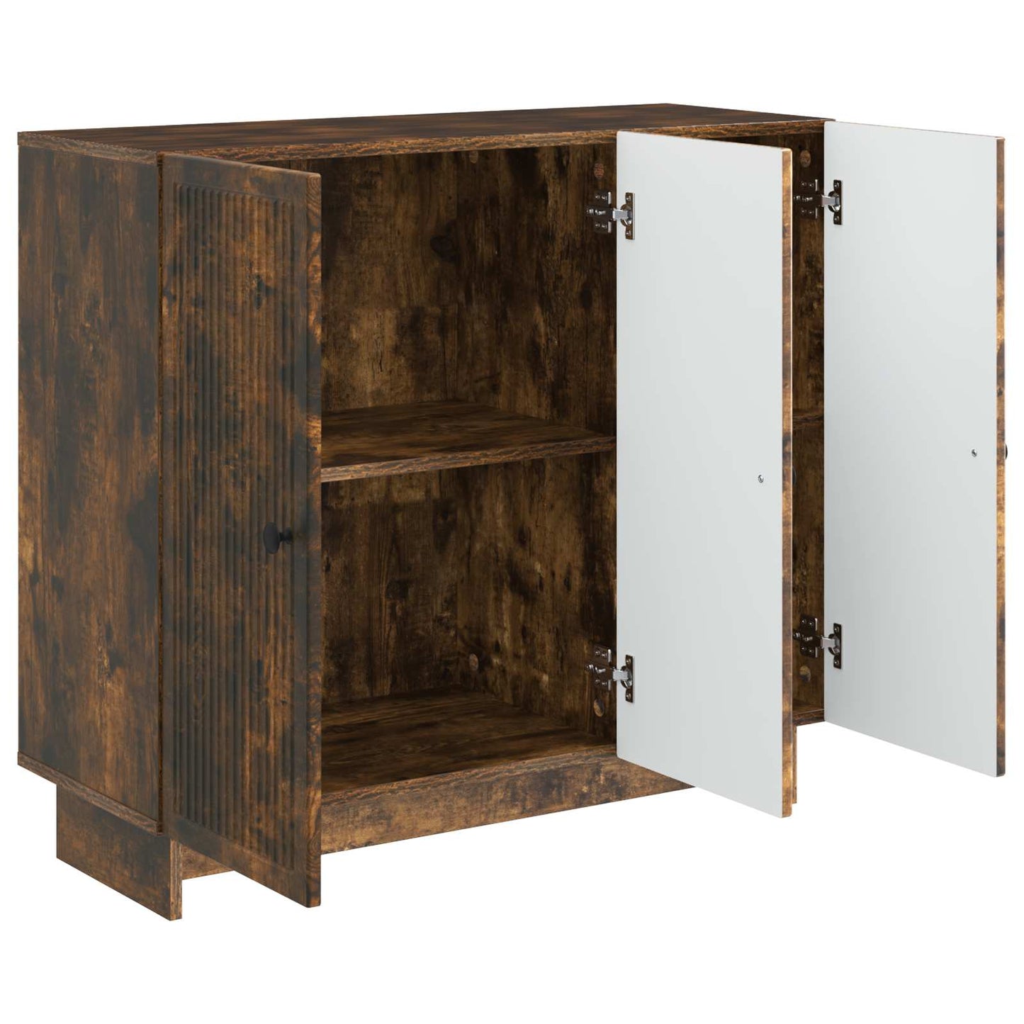 Sideboard Rökt ek 89 x 34,5 x 80 cm Konstruerat trä