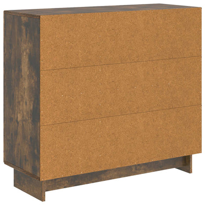 Sideboard Rökt ek 89 x 34,5 x 80 cm Konstruerat trä