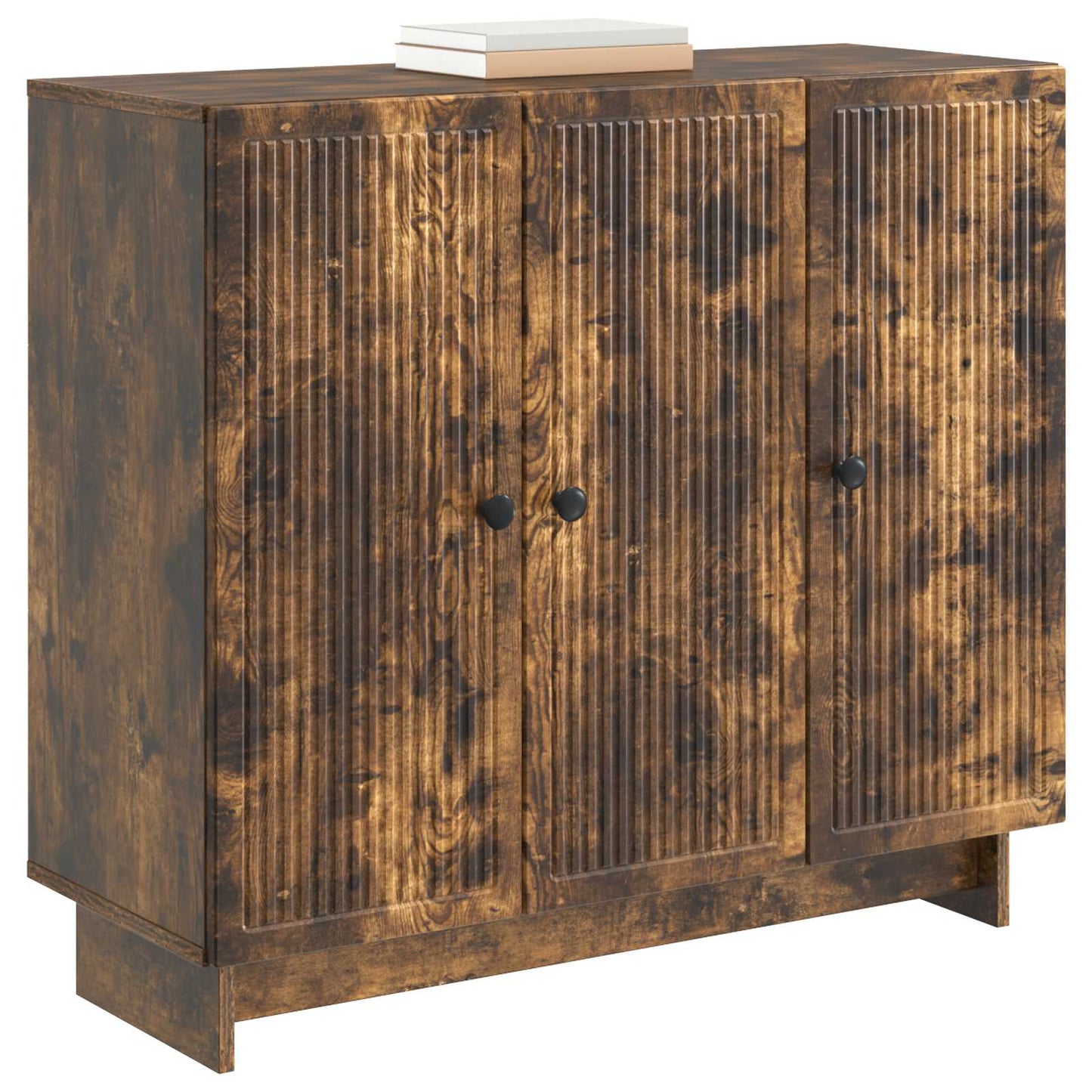 Sideboard Rökt ek 89 x 34,5 x 80 cm Konstruerat trä